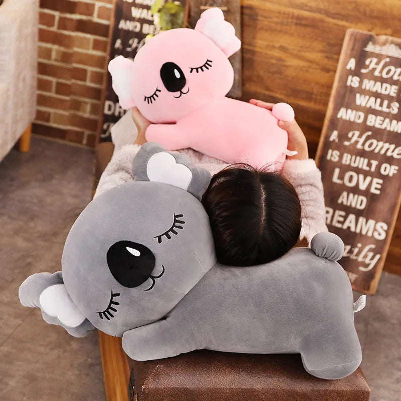 New Simulation Koala Plush Toy Soft Cartoon Animal Koala Kawaii Stuffed Doll Bed Sofa Pillow Nap Pillow Friends Christmas Gift