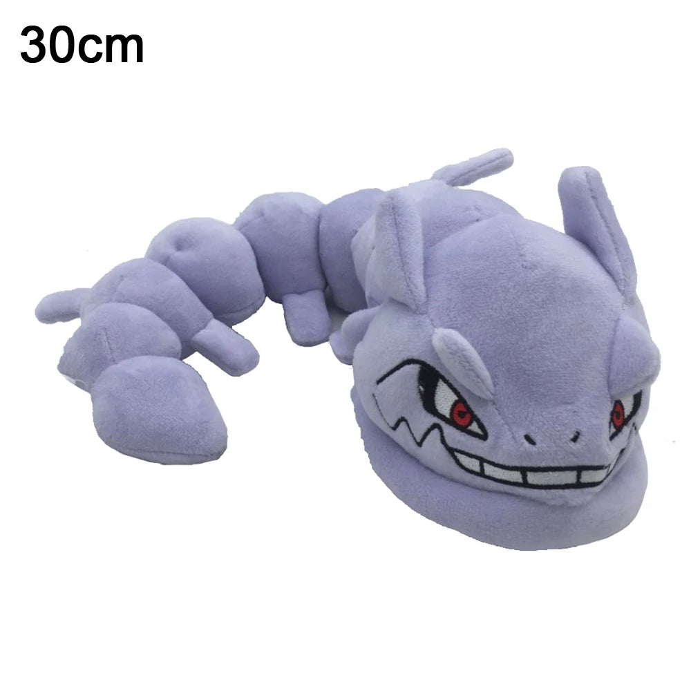 30cm TAKARA TOMY Pokemon Onix Steelix Kawaii Plush Toys Dolls With Tag Bendable Snake Shape Stuffed Toys For Children Gifts