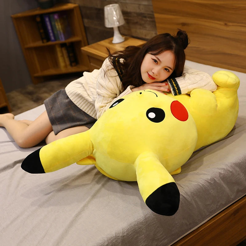 Large Size Pikachu Plush Toy Stuffed Doll Anime Pokemoned Pillow Appease Baby Birthday Present Christmas Gift For Kids