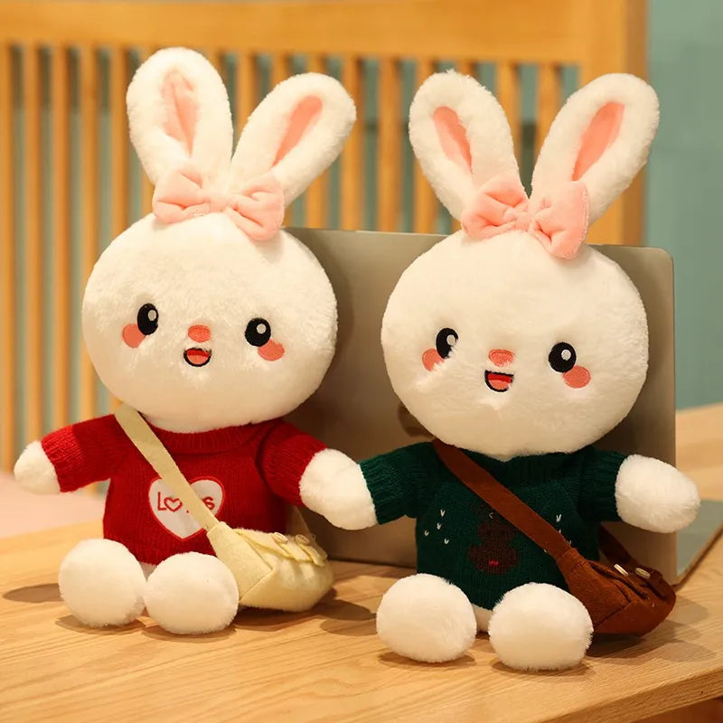 45cm Cartoon Cute Rabbit Cosplay Dress Up Plush Toys Stuffed Lovely Animals Doll Soft Baby Pillow for Kids Girls Birthday Gift