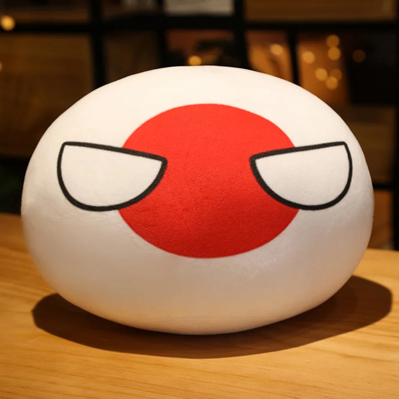 Funny 10cm Polandball Country MINI Ball Toy Plush Pendant Plush Doll Countryball USSR USA FRANCE RUSSIA UK JAPAN GERMANY  ITALY