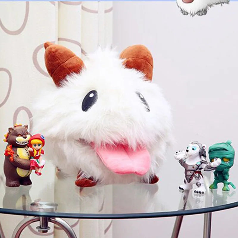 30cm New Cute Game League Of Legends Pual Lol Limited Poro Plush Stuffed Toys Kawaii Doll White Mouse Cartoon Toy Birthday Gift