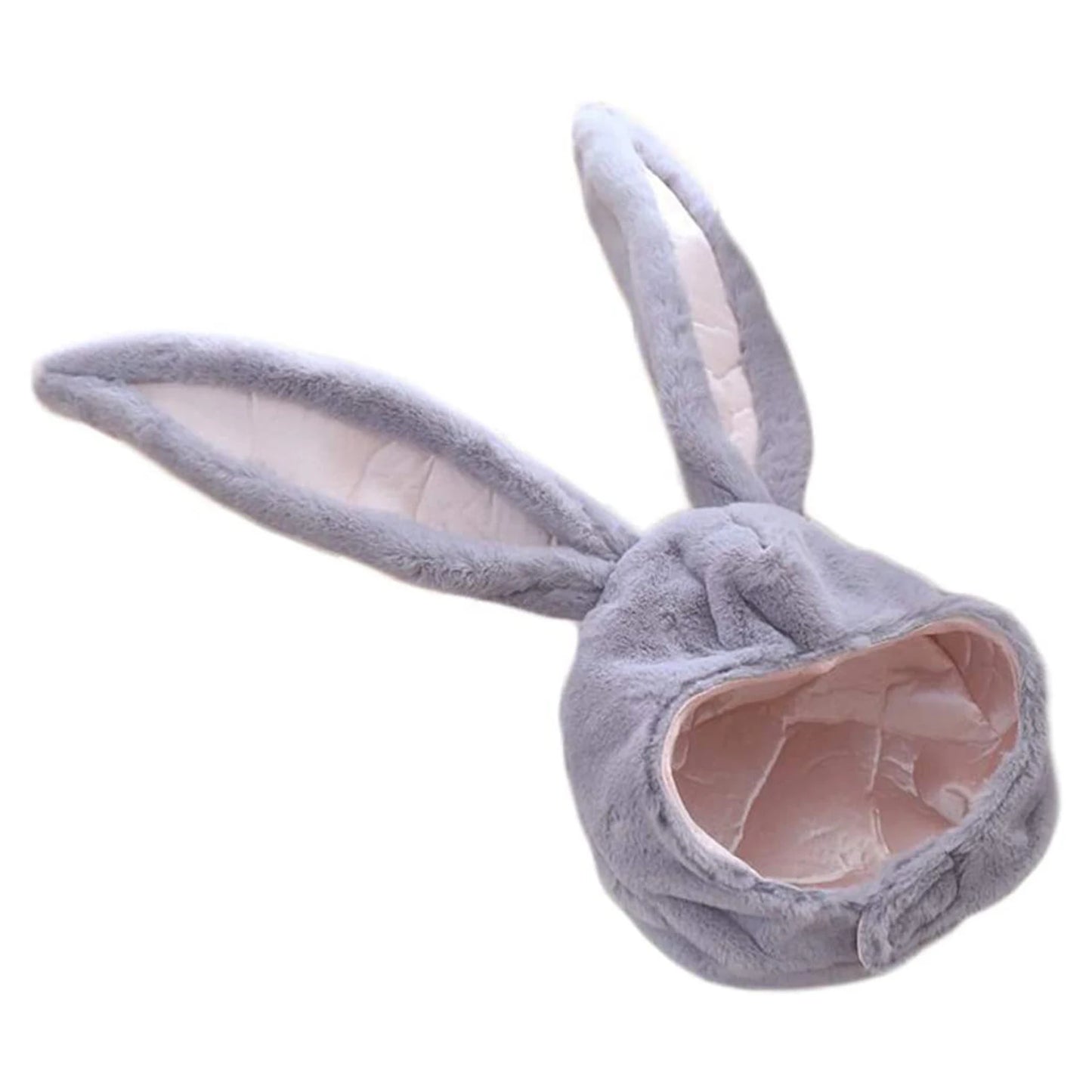 Women Men Funny Plush Bunny Ears Hood Hat Cute Rabbit Eastern Cosplay Costume Accessory Headwear Halloween Party Props