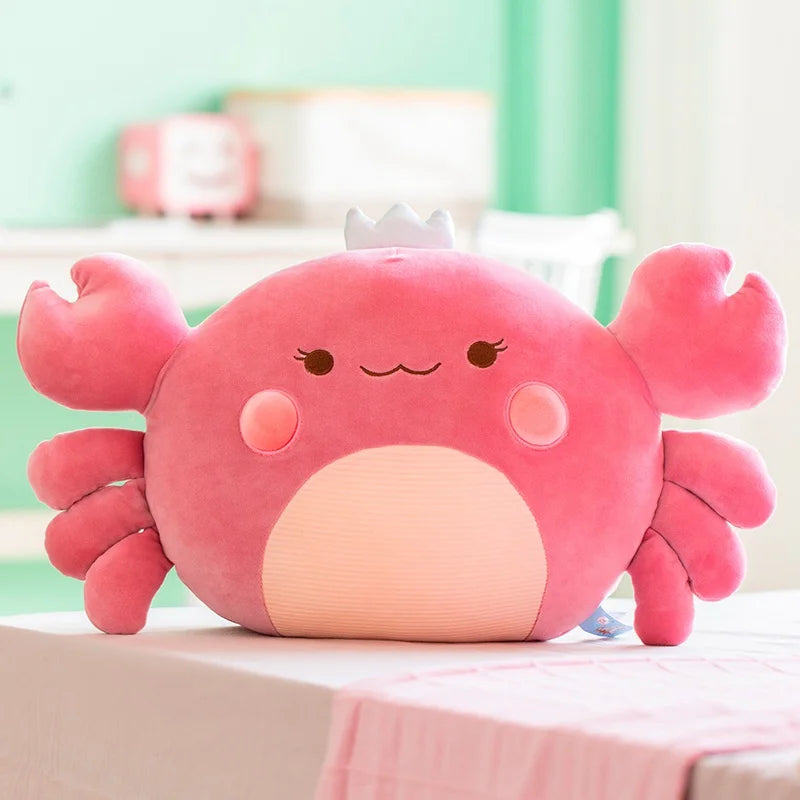 58cm Soft Down Cotton Crab Plush Toy Cartoon Animal Ocean Creative Stuffed Doll Sofa Pillow Cushion Friends Girls Birthday Gifts