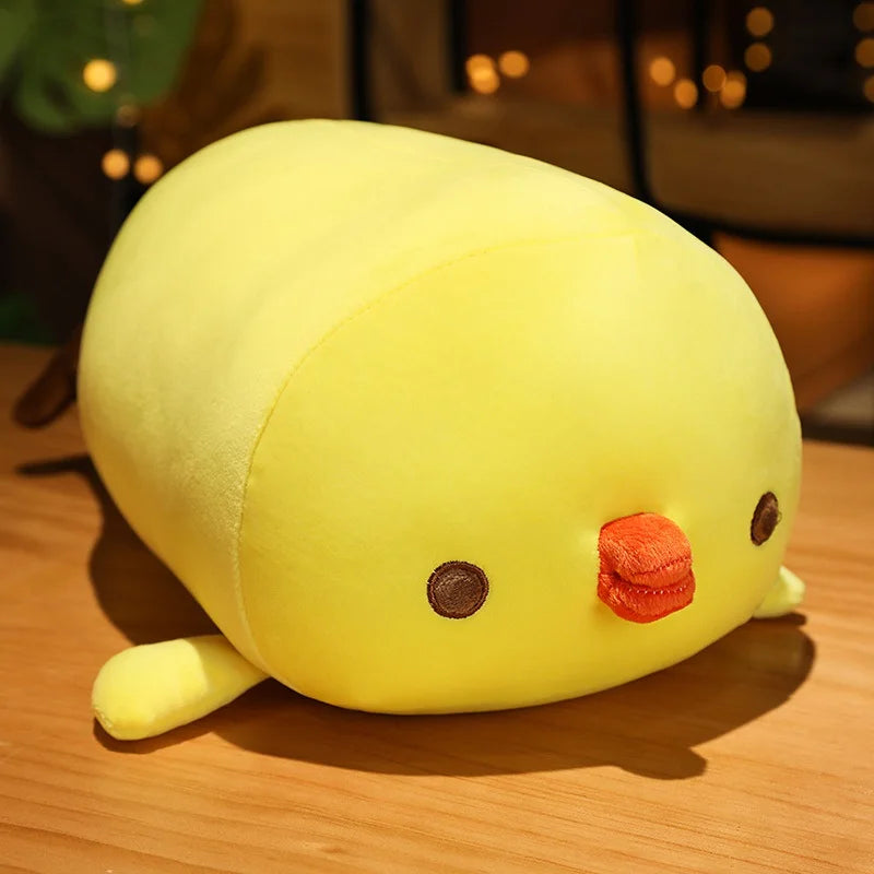 Down Cotton Plush Comfortable Chickens Pillow Toy Soft Cartoon Animals Yellow/White Duck Stuffed Doll Sofa Cushion Birthday Gift