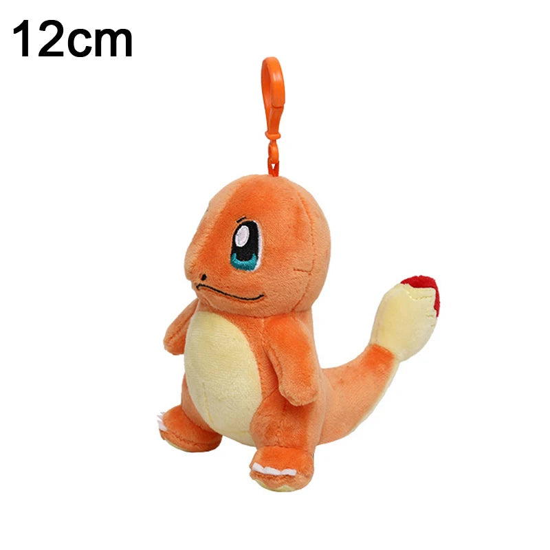 Pokemon Bag Pendant Cute Plush Pikachu Keychain Charmander Squirtle Bulbasaur Snorlax Stuffed Toy Small Doll Gift For Kid