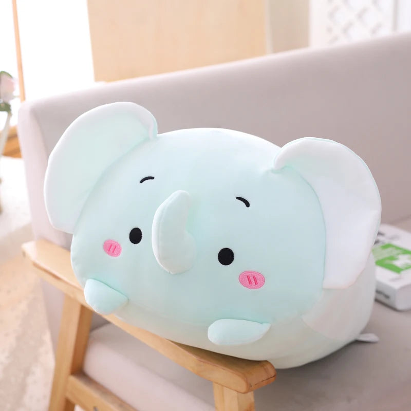 9 Styles Animal fat Dinosaur Pig Cat Bear Plush Toy Soft Cartoon Panda Hamster Elephant Deer Stuffed Doll Pillow Gift