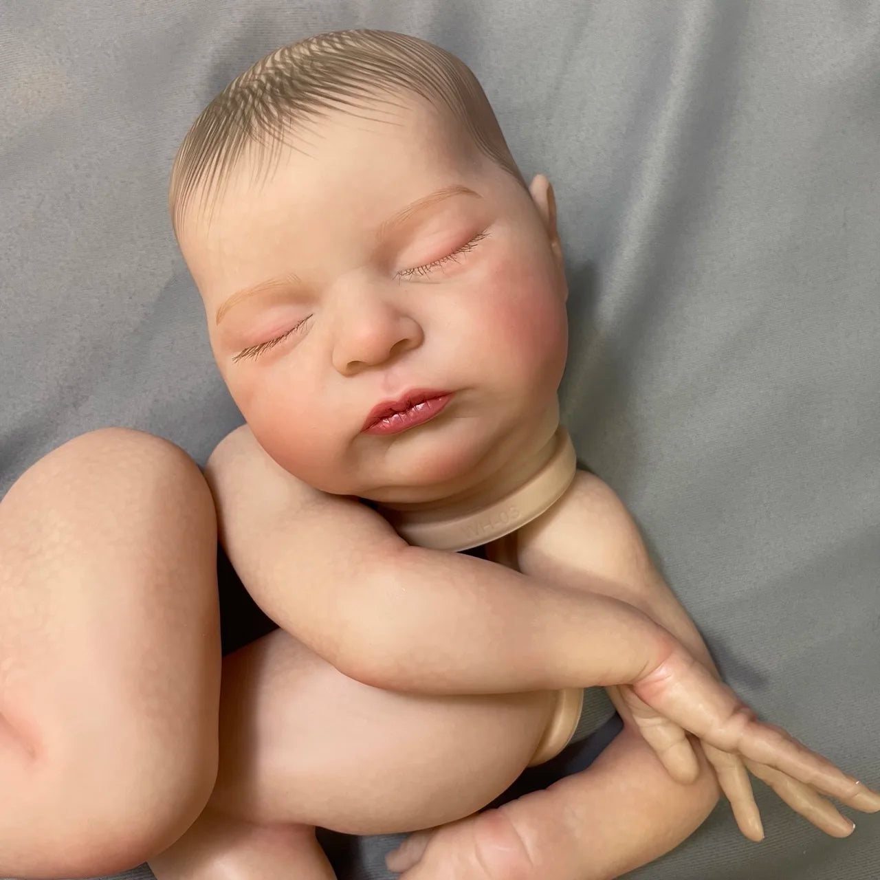 20Inch Already Painted Reborn Doll Kit Laura 3D Painted Skin Mold High Quality Handmade Newborn Baby Doll Parts With Cloth Body