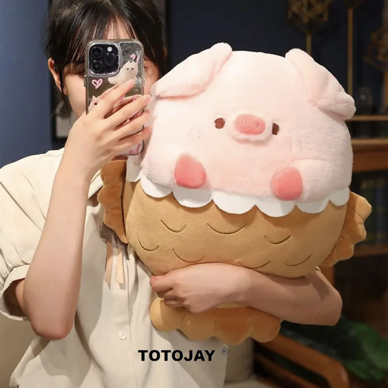 40/50/60cm Soft Animal Pig Cartoon Pillow Cushion Cuddly Snapper Cosplay Pig Plush Toy Stuffed Lovely Kids Birthday Elegant Gift