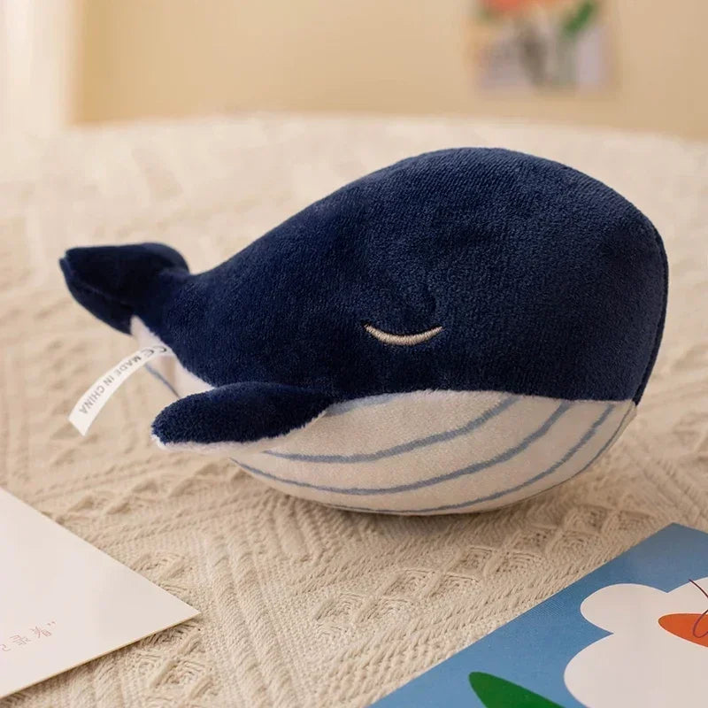 10 Colors Plush Whale Pendant Soft Stuffed Sea Animal Plush Toy Cartoon Blue Whale Keychain Bag Decoration Cute Birthday Gift