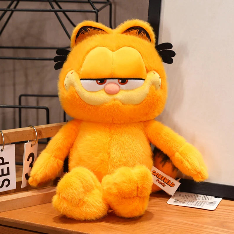 MINISO Garfield Plush Lazy Cat Pendant Stuffed Doll Anime Kitty Toys Bag Pendant Keychain Cute Home Decor Xmas Kid Gifts