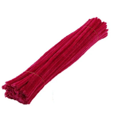 50/100pcs 30cm Chenille Stems Pipe Cleaners Kids Plush Educational Toy Colorful Pipe Cleaner Toys Handmade DIY Craft Supplies