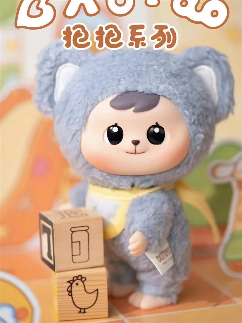 Bao-ao Vinyl Doll Plush Action Figure Cuddle Bear Rabbit Figure Joint Movable Anime Figure Packbag Pendant Collect Model Toys