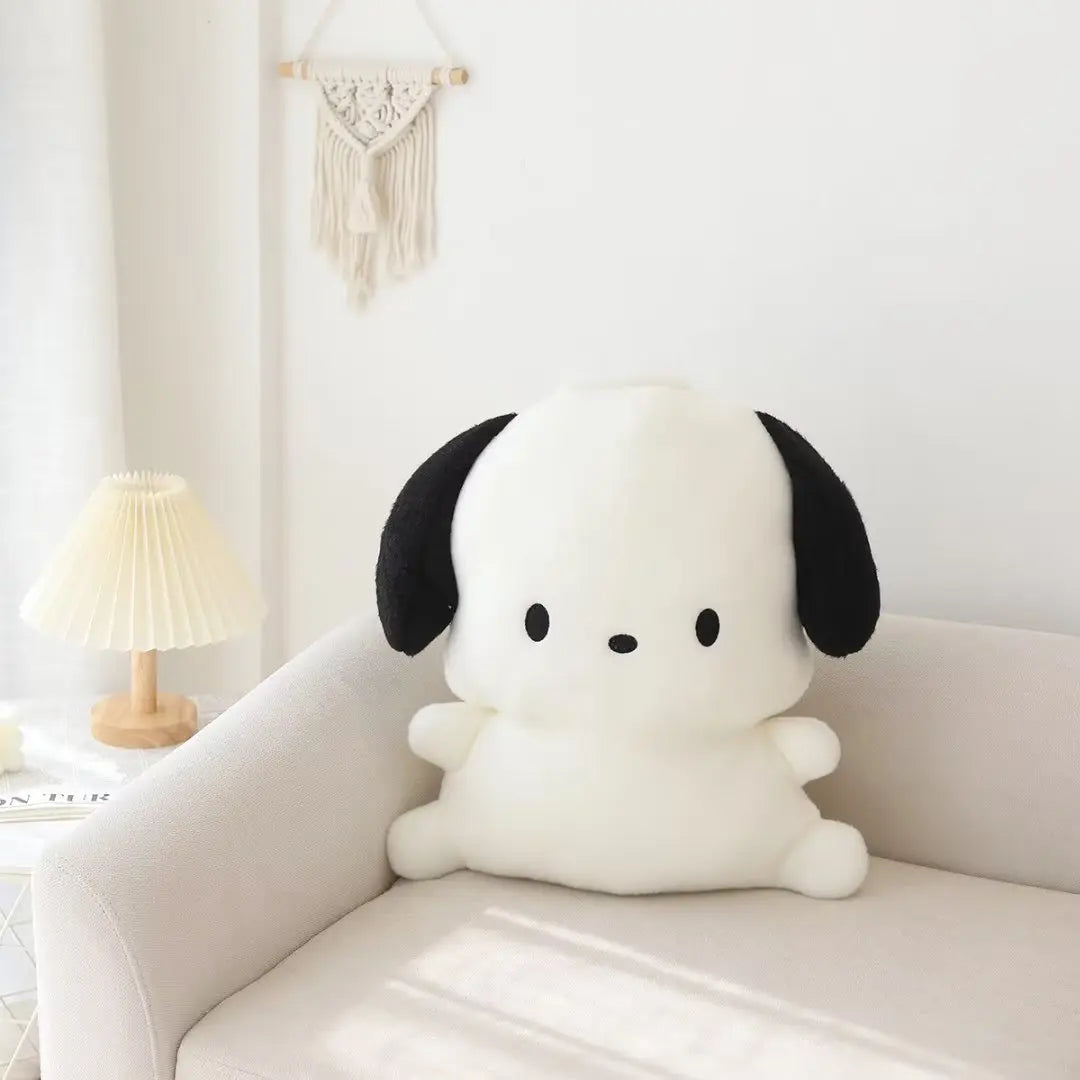 Sanrio Peluche Melody Kuromi Cinnamoroll Hangyodon Plush Pillow Pom Pom Purin Stuffed Cushion Plush Doll Xmas Gift For Girl