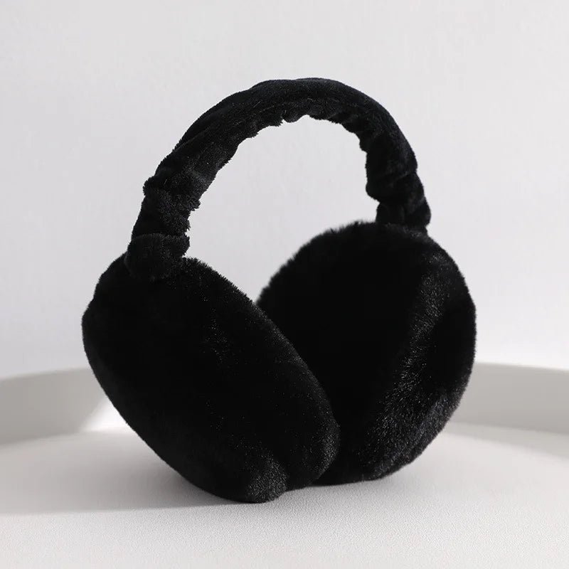 Soft Plush Ear Warmer Winter Warm for Women Men Fashion Solid Color Earflap Outdoor Cold Protection EarMuffs Ear Cover