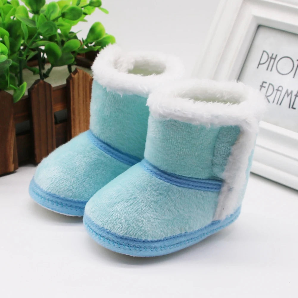 Winter Snow Baby Boots Newborn Warm Booties Soft Sole First Walkers Shoes for Baby Girls Boys Infant Shoes Toddler 0-18Months