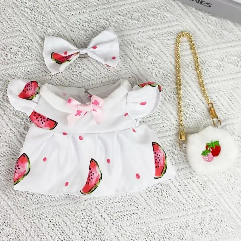 For Nommi clothes/ 20cm cotton doll outfit Baby Princess Skirt Doll Clothes