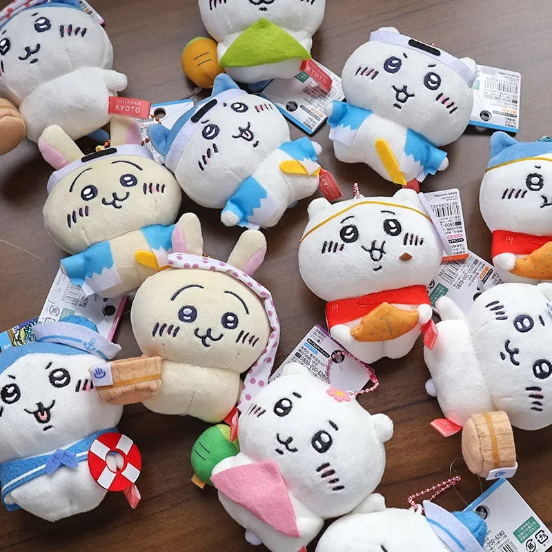 Regionally Limited Chiikawa Plush Doll Toy USAGI Car Keychain Cute School Bag Pendant Animation Peripheral Holiday Gift