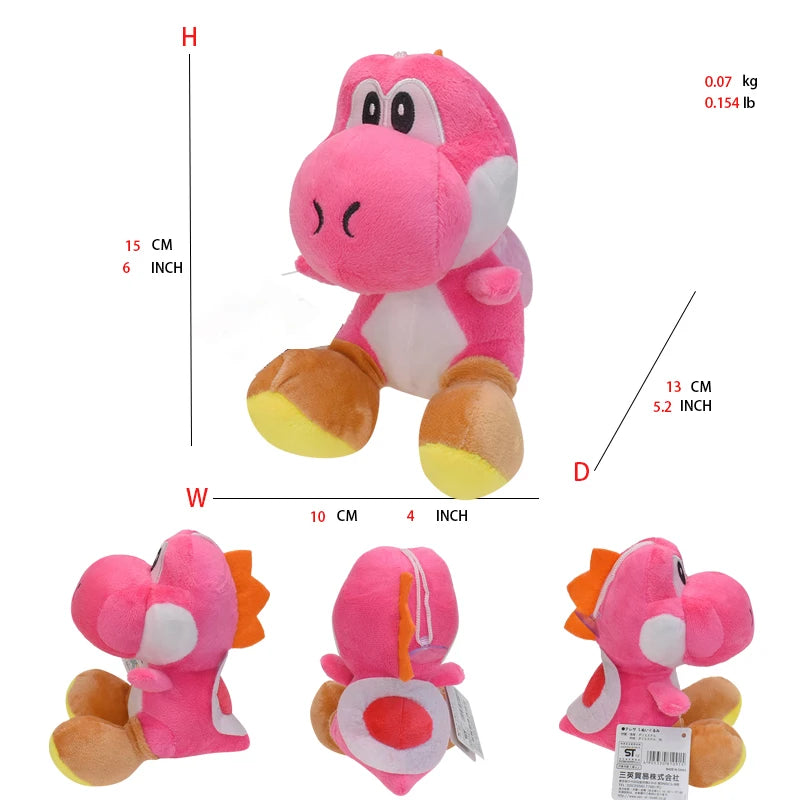 Mario Plush Toys Toad Yoshi Goomba Boo Shy Guy Ice Fire Flower Super Star Poison Piranha Cute Anime Stuffed Cartoon Peluche Doll