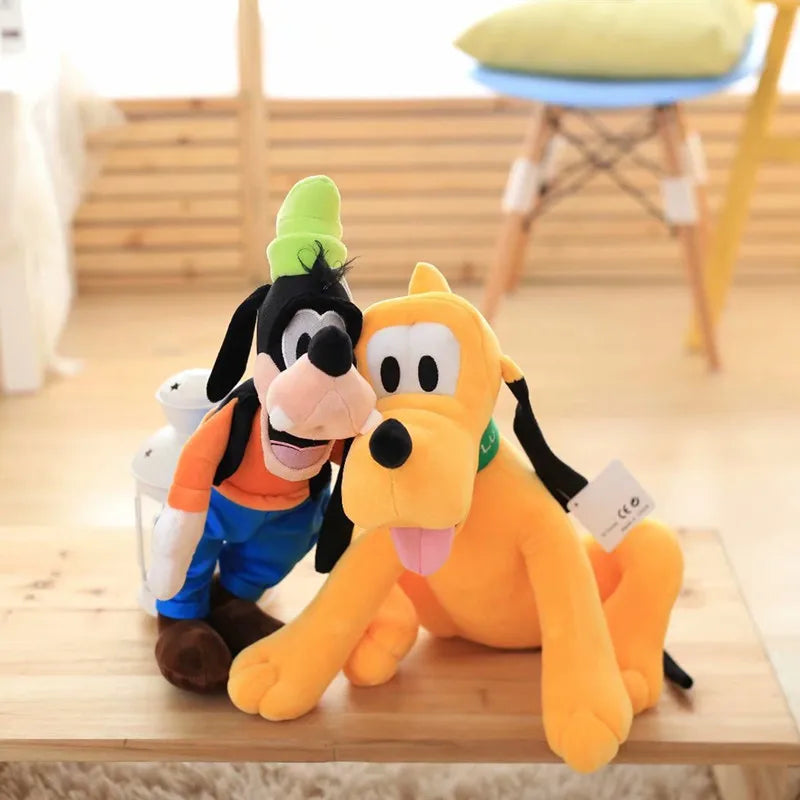 Disney Cartoon Plush Toys 30/40cm Miaomiao House Minnie Mickey Pluto Creative Plush Doll Goofy Wedding Gift New Year Mascot