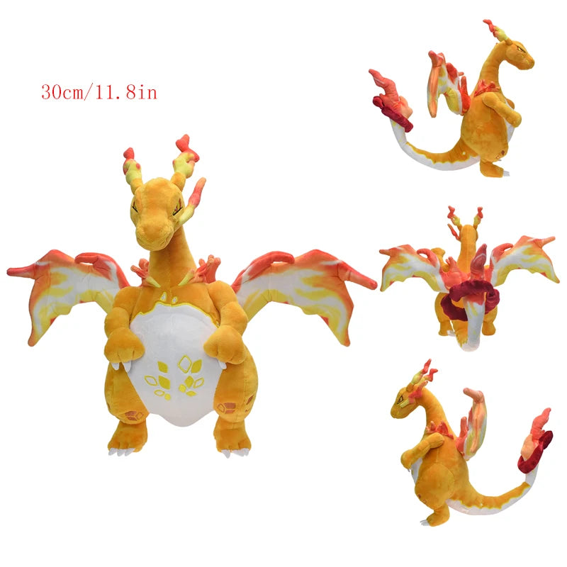 Pokemon Charizard X Y Soft Plush Toys Anime Rayquaza Fuse Gigantamax Charizard Cool Stuffed Animals Peluche Dolls Birthdays Gift