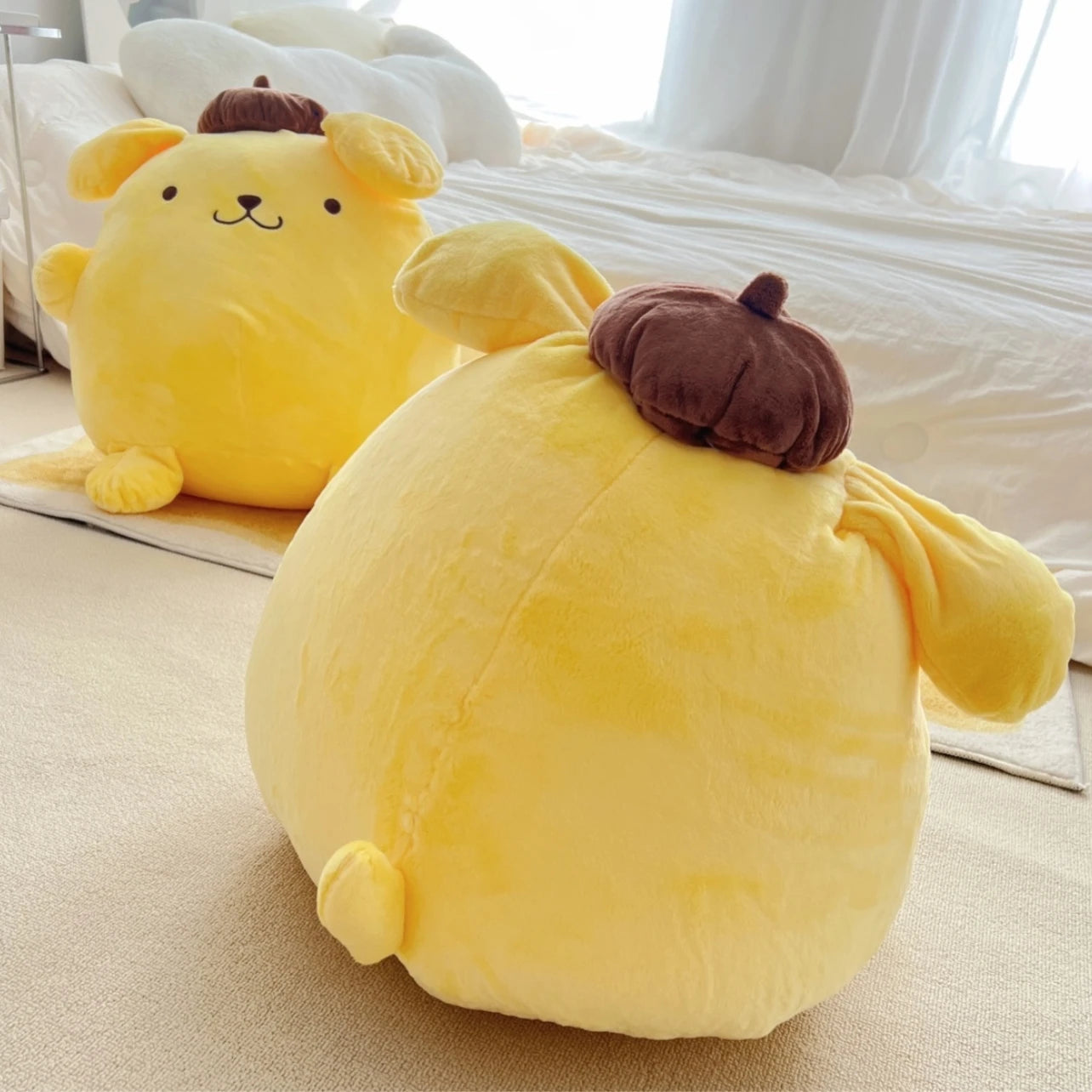 Lovely Pom Pom Purin Plush Toy Big Size Stuffed Japanese Style Anime Plushies Hug Throw Pillow Back Cushion Xmas Gifts Girl Kids