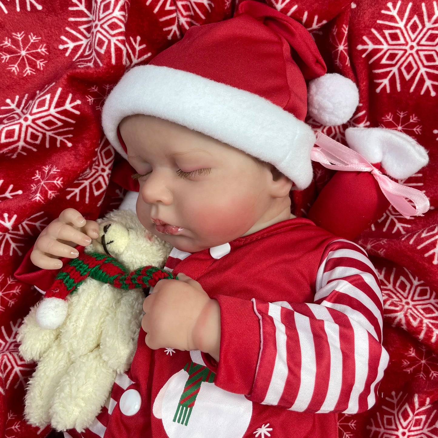 MRB 50CM Finished Reborn Baby Dolls LouLou Girl Christmas Gift Lifelike Silicone Vinyl Newborn 3D Skin Visible Veins DIY Toys