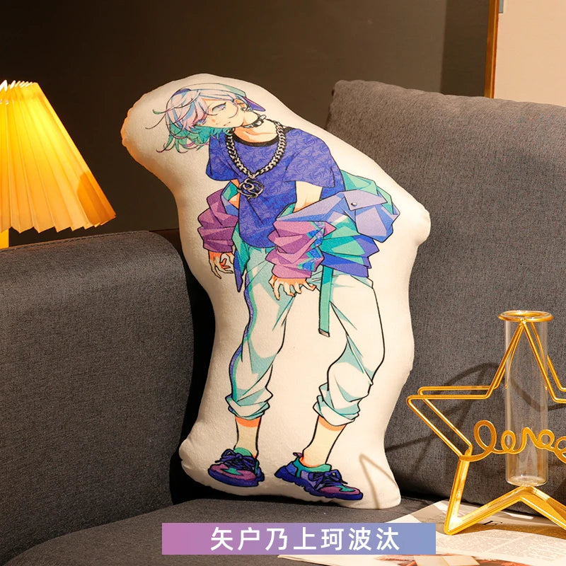 Paradox Live Pillow Double Sided Printing Back Cushion HIP HOP Cartoon Plush Toy SuisekiIori Hokusai Reo CHISEI HARUOMI Plushies