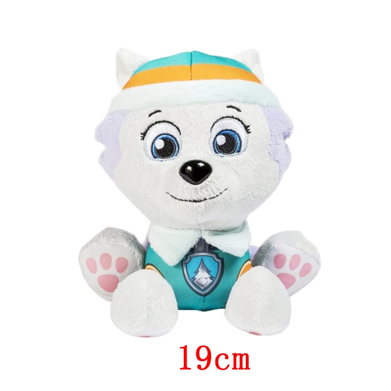 19cm Cartoon Dog Paw Plush Doll Chase Rock Animal Dog Cartoon Model Action Figures Movies Peripherals Children Christmas Gift