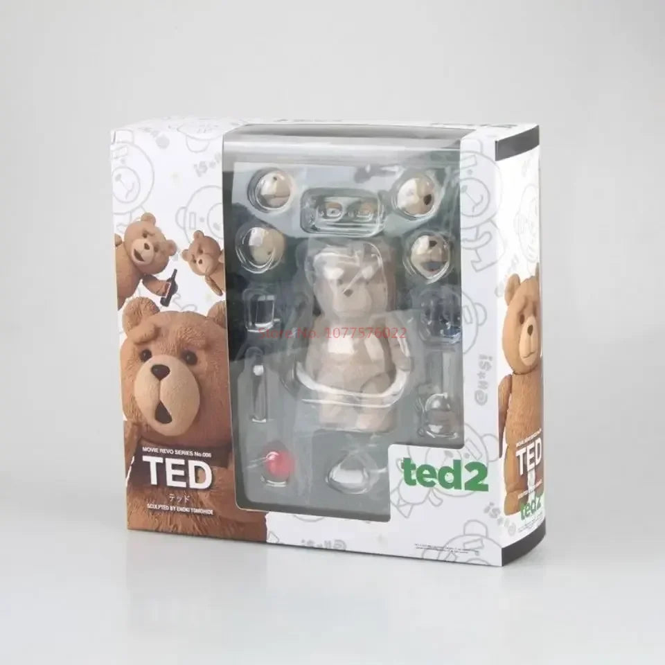 Ted 2 Figure Bjd Ted Teddy Bear Action Figure Amazing Yamaguchi Revoltech No.006 Teddy Brick Figure Gk Movie Model Doll Toy Gift