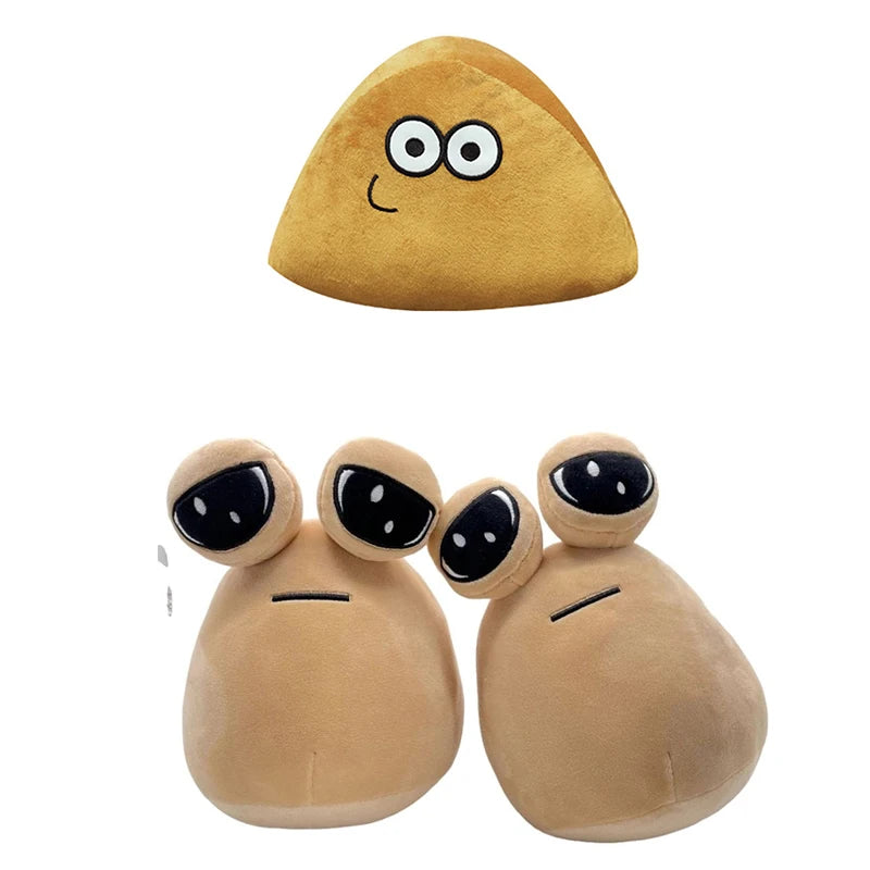 22cm Hot Game My Pet Alien Pou Plush Toy Furdiburb Emotion Alien Plushie Stuffed Animal Pou Doll Birthday Christmas Gift