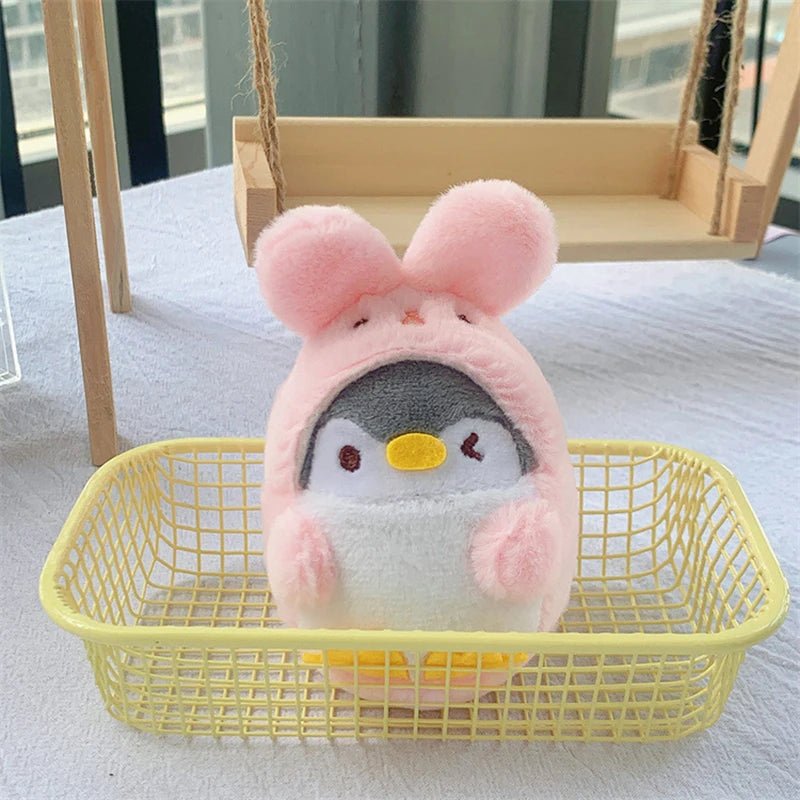 Cute penguin rabbit plush pendant keychain bag pendant doll