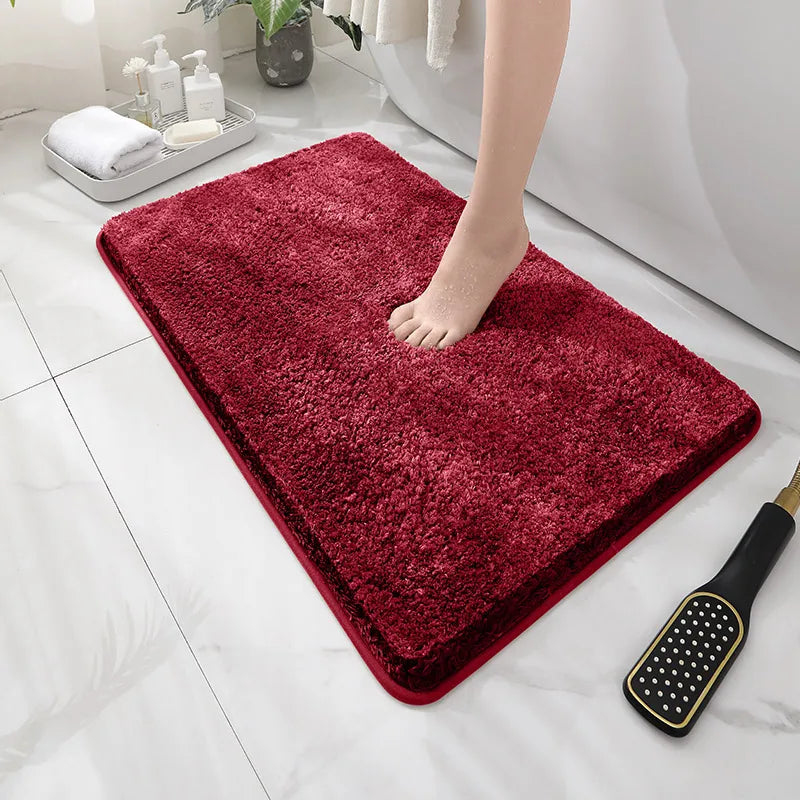 Soft Comfortable Thick Plush Floor Mat,Bathroom Floor Rug,Bedroom Carpet,Living Room Mat,Non-slip Rug,Water Absorption Anti-Slip