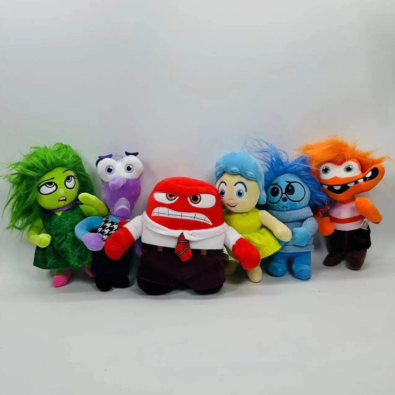 Inside Out 2 Plush Dolls Inside Out Plush Toy Cartoon Plushie Doll Pendant keychain Soft Stuffed Anime Periphery Toys Kids Gifts