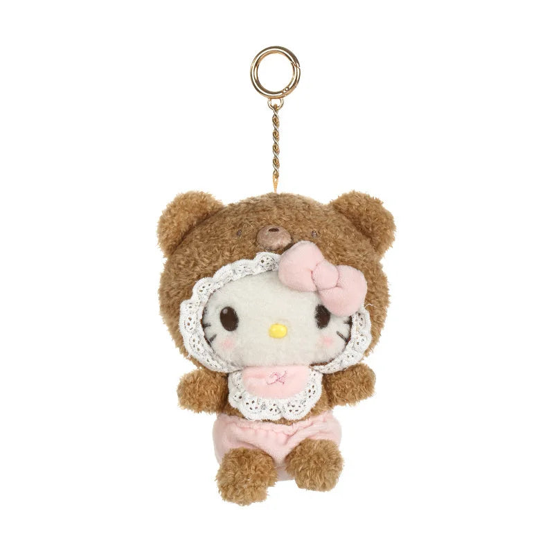 Kawaii Sanrio Hello Kitty My Melody Cinnamoroll 15Cm Plush Doll Pendant Baby Series Keychain Bag Pendant 20Cm Doll Birthday Gift