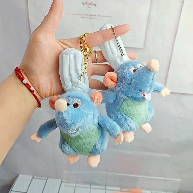 Disney Ratatouille Plush Key Chain Kawaii New Cartoon Cute Plush Doll Backpack Pendant Car Decoration Creativity Boy Girls Gifts