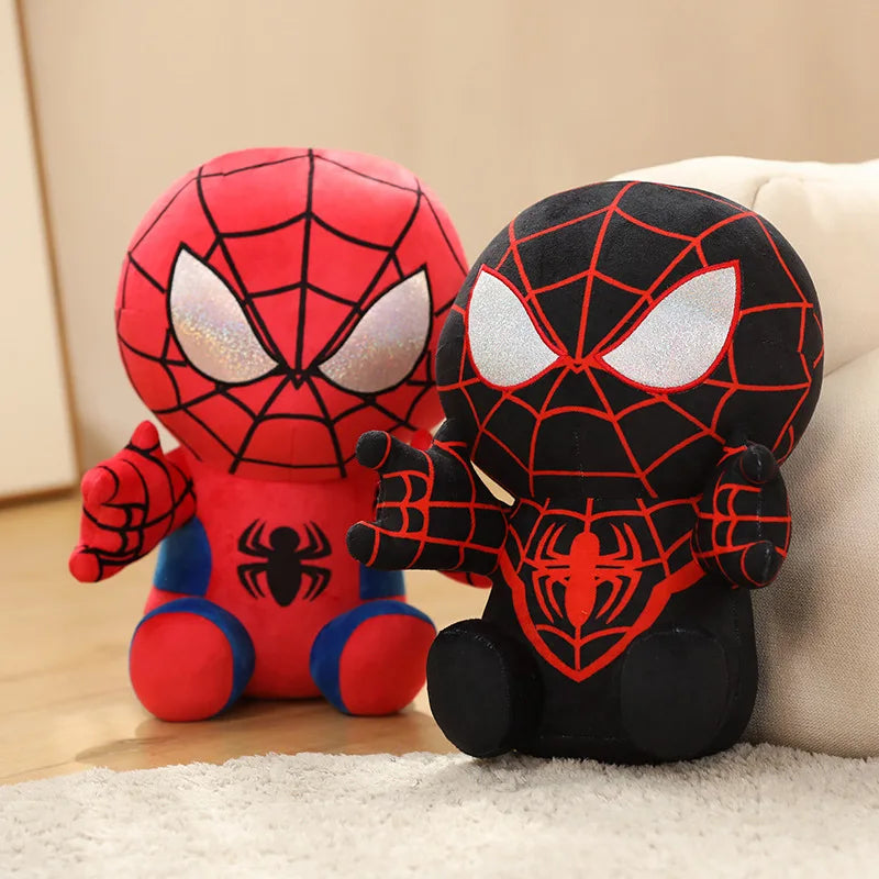 Spider Man Plush Dolls Toys 25CM Marvel Figure Model Plushies Stuffed Doll Home Room Decor Peluche Pillow Birthday Gifts