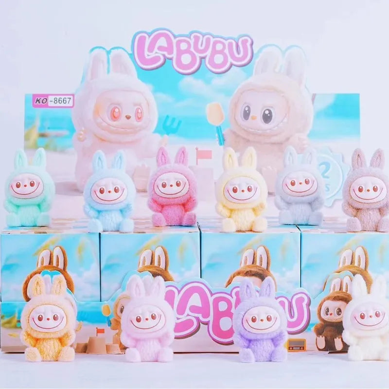 Labubu Bubble Mart Cloth Toy Blind Box Birthday Gift Sitting Plush Toy Cute Wholesale Festival Holiday Presents Miniso Mini