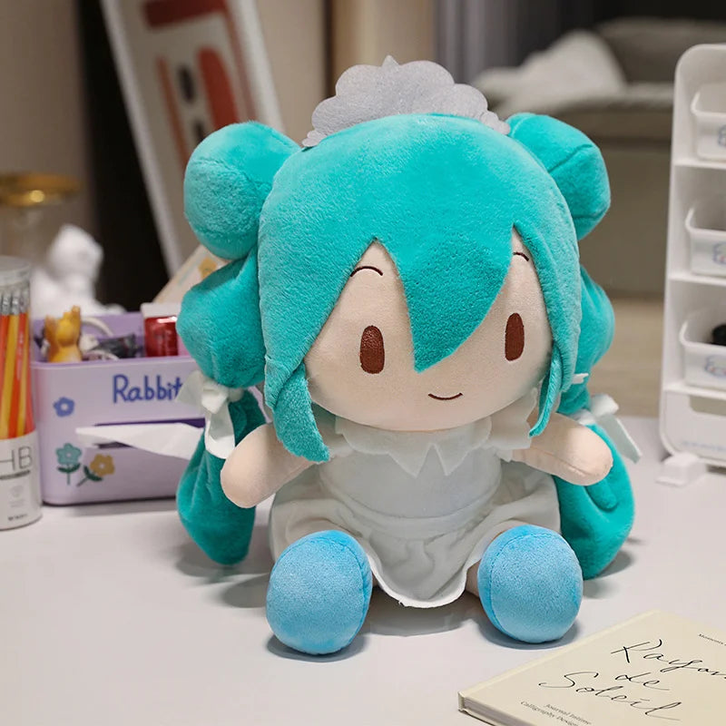 Classics Anime Original Miku Fufu Plush Toys Preciality Collection SEGA Hatsune Miku Spring Onion stuffed dolls Toys Girl Gift