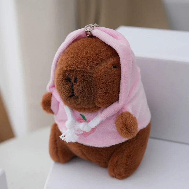 Cute Cartoon Capybara Pendant Plush Toy Doll Bag Hanging Ornaments Cute Kapila Keychain Doll Car Pendant Desktop Doll Ornaments