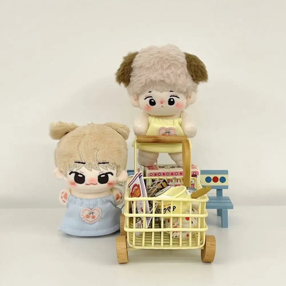 Fashion Cute 10cm Cotton Doll Clothes DIY Cartoon Cartoon Plush Jumpsuit Toy Gift Mini Doll Overall Suit