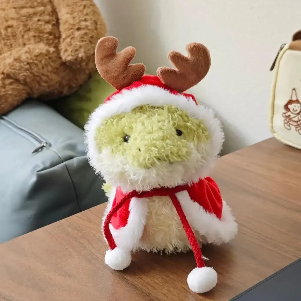 For 11cm Jellycat Snake Christmas Elk Cloak Cute Baby Clothing Accessories Hat Clothes Lace-up Wear