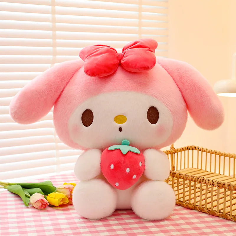 Sanrio 25Cm Anime Kuromid Toys Kawaii Mymelody Cinnamorol Plush Soft Stuffed Animals Doll Plushie Pillow Xmas Gift Decor