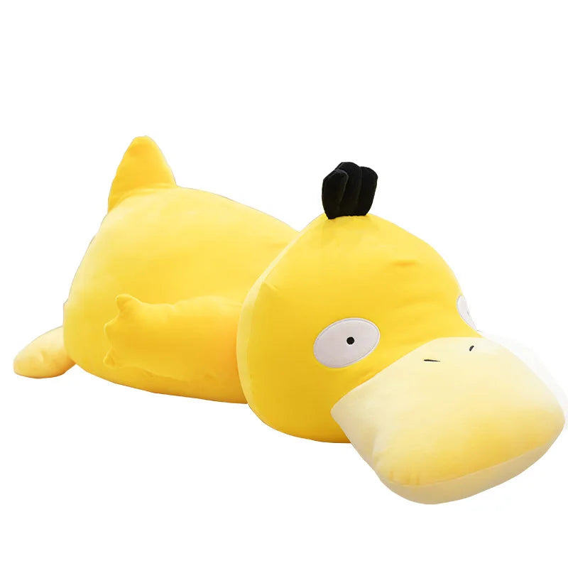 Big Size Pikachu Psyduck Plushies Doll Cuddly Pillow Stuffed Anime Pokemon Yellow Duck Plush Toy Sofa Bed Back Cushion Girl Gift