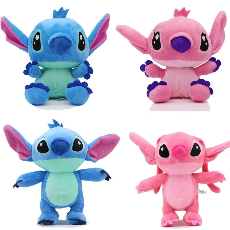 New 4 style 20cm Disney stitch Plush Toy Cartoon Stuffed Animals pink and blue Plushie Doll Kids Birthday Christams Gifts