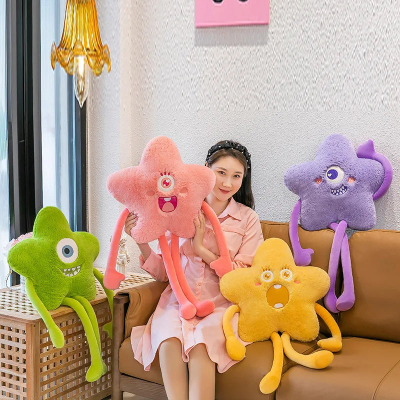 80cm Cuddly Long Legs Plush Stars Monsters Strange Throw Pillow Cushion Bed Doll Giant Plush Home Decor Girl Elegant Gift