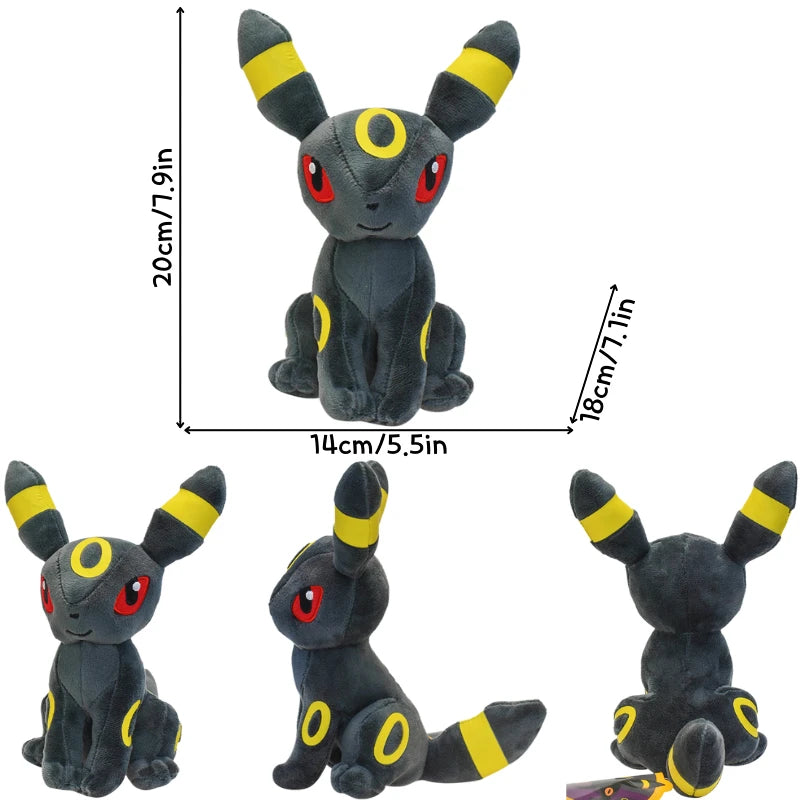 9 Styles Pokemon Umbreon Kawaii Soft Plush Toys Cute Anime Standing Shiny Umbreon Stuffed Animals Peluche Dolls Birthday Gifts