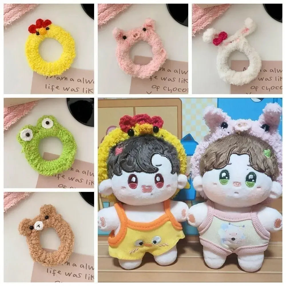 17cm for Labubu Cotton Doll Kawaii Cartoon Headband Hair Rope doll Accessory(no doll)