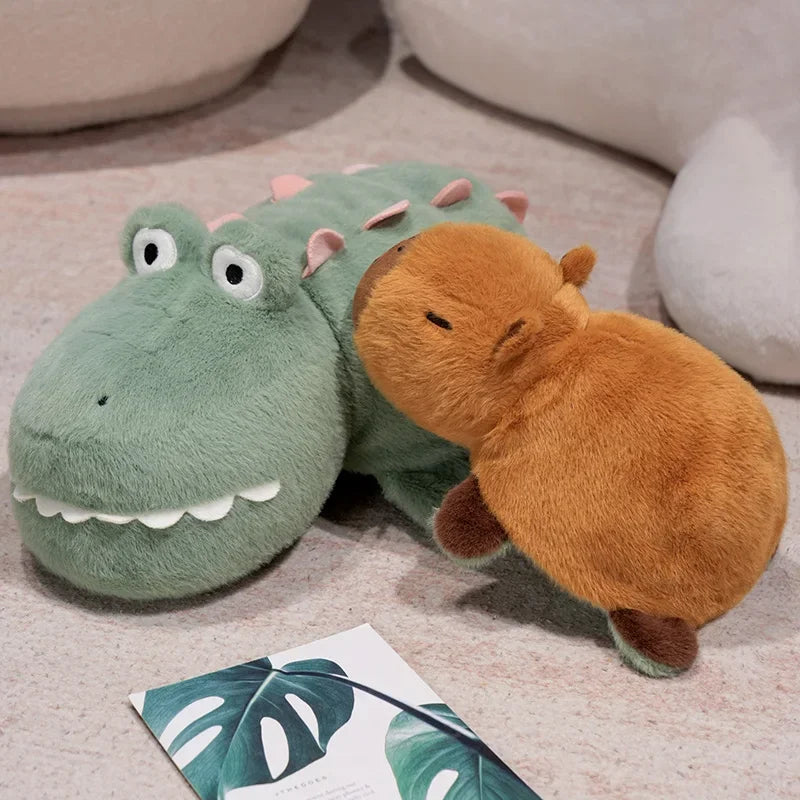 25/35CM Kapibala Capybara Turn To Bee Crocodile Plush Toy Internet Celebrity Capybara Toys Doll Children's and Girls' Gift