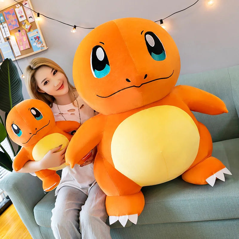 Pokemon Cute and Soft Charmander Plush Doll Accompanying Sleeping Pillow Toy Birthday Gift for Kids